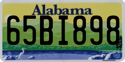 AL license plate 65BI898
