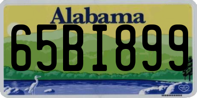 AL license plate 65BI899