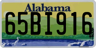 AL license plate 65BI916