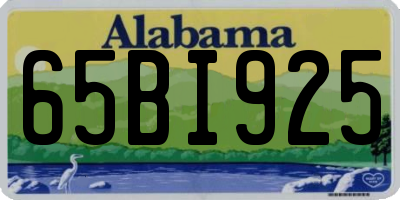 AL license plate 65BI925