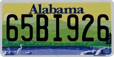 AL license plate 65BI926