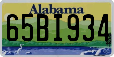 AL license plate 65BI934