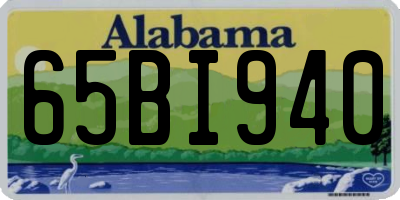 AL license plate 65BI940