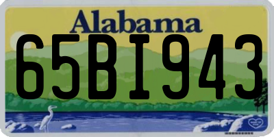 AL license plate 65BI943