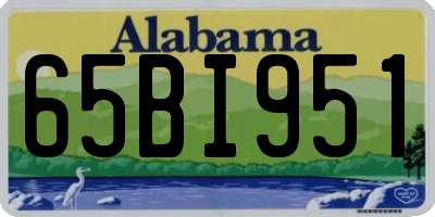 AL license plate 65BI951