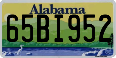 AL license plate 65BI952