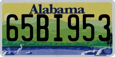 AL license plate 65BI953