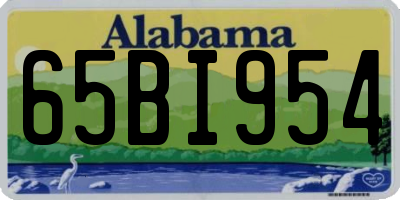 AL license plate 65BI954