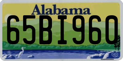 AL license plate 65BI960