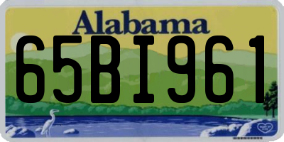 AL license plate 65BI961