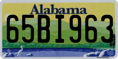 AL license plate 65BI963