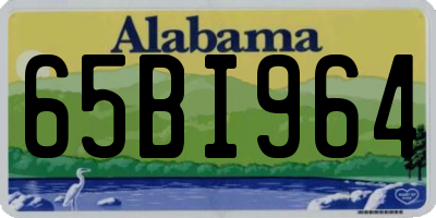 AL license plate 65BI964