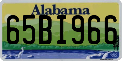AL license plate 65BI966