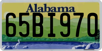 AL license plate 65BI970