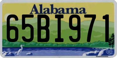 AL license plate 65BI971