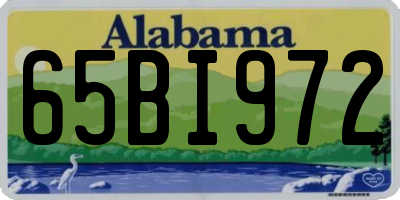 AL license plate 65BI972