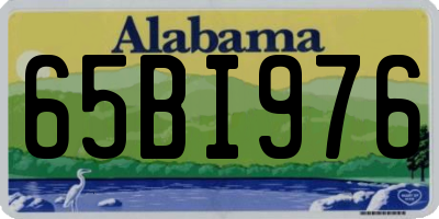 AL license plate 65BI976