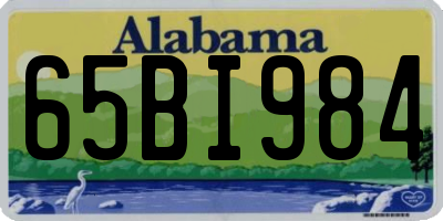 AL license plate 65BI984