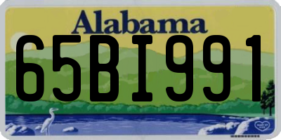 AL license plate 65BI991