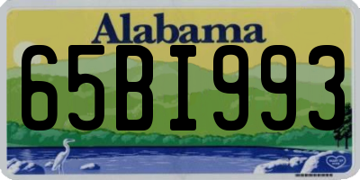 AL license plate 65BI993