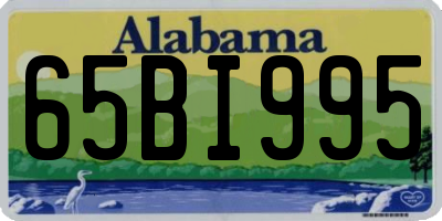 AL license plate 65BI995
