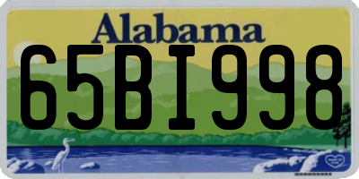 AL license plate 65BI998