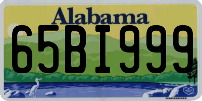 AL license plate 65BI999