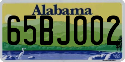 AL license plate 65BJ002