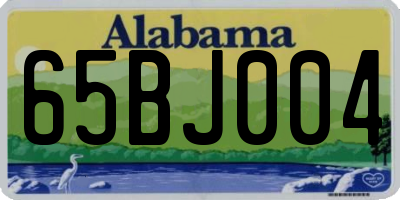 AL license plate 65BJ004
