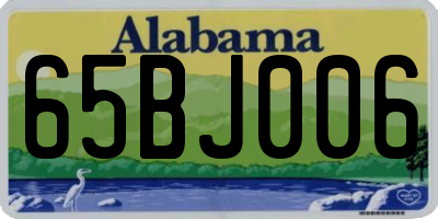 AL license plate 65BJ006
