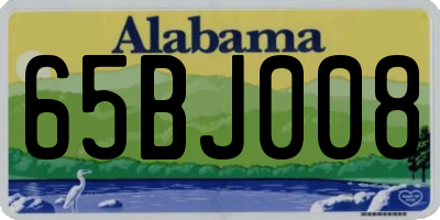 AL license plate 65BJ008