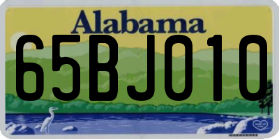 AL license plate 65BJ010