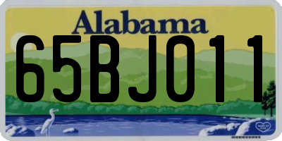AL license plate 65BJ011