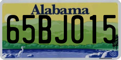 AL license plate 65BJ015