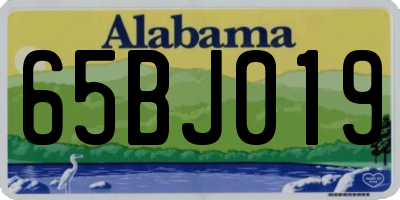 AL license plate 65BJ019