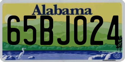 AL license plate 65BJ024