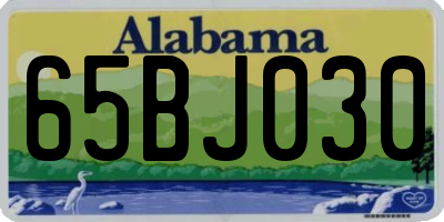 AL license plate 65BJ030