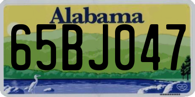 AL license plate 65BJ047