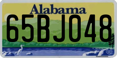AL license plate 65BJ048