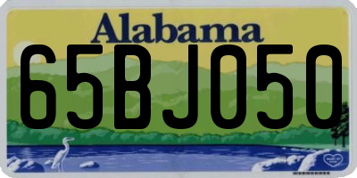 AL license plate 65BJ050