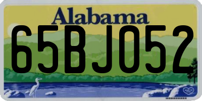 AL license plate 65BJ052
