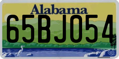 AL license plate 65BJ054