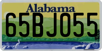AL license plate 65BJ055