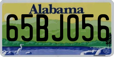 AL license plate 65BJ056