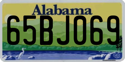 AL license plate 65BJ069