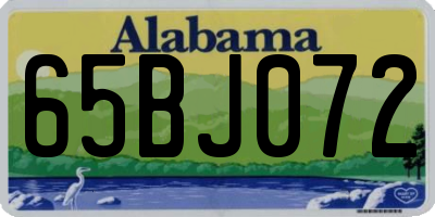 AL license plate 65BJ072