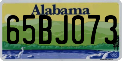 AL license plate 65BJ073
