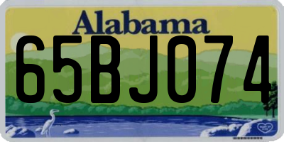 AL license plate 65BJ074