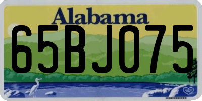 AL license plate 65BJ075