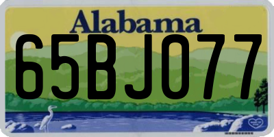 AL license plate 65BJ077